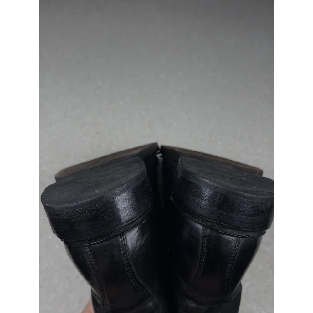 Frye James 87124 Lace Up Men's Sz 13 D Black Leather Casual Dress Boots